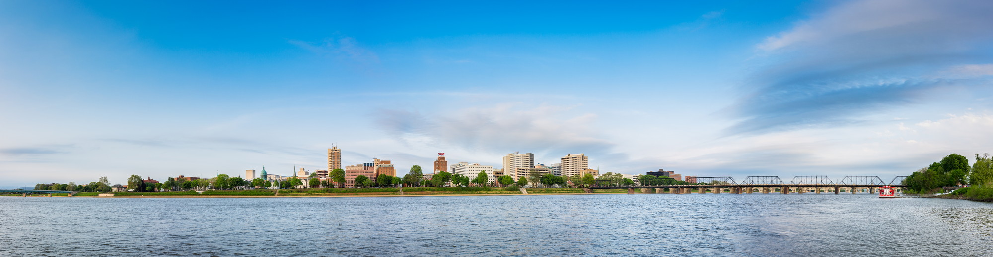 Harrisburg PA City Downtown Skyline Panorama